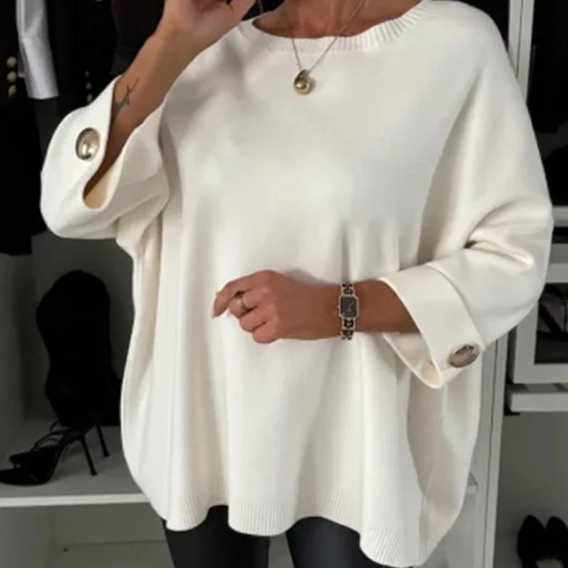 👚OFERTA CALIENTE 49% - Top de punto clásico de color liso para mujer