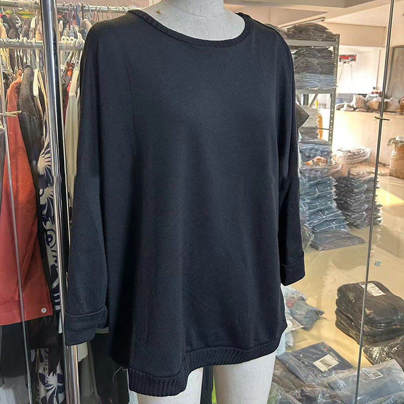 👚OFERTA CALIENTE 49% - Top de punto clásico de color liso para mujer