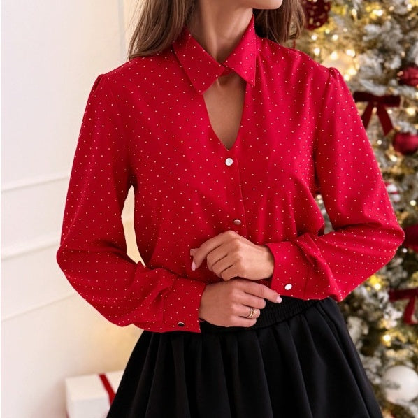 BLUSA POLAR CADOT LARGO DE MUJER CAPA CAPATA DE BOTÓN