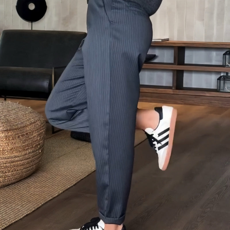 š„Nuevo bestsellerš„Pantalones blazer rectos casuales de cintura alta para mujer