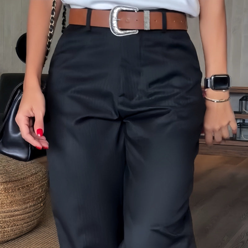 š„Nuevo bestsellerš„Pantalones blazer rectos casuales de cintura alta para mujer