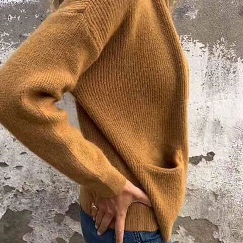 Cárdigan acogedor con cremallera para mujeres