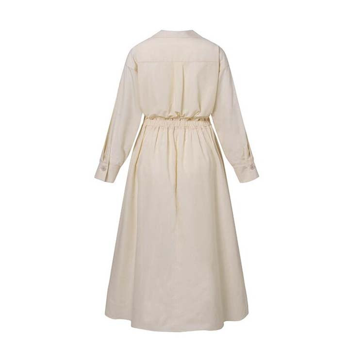 ✨【S-4XL】Falda larga de temperamento de moda de color sólido