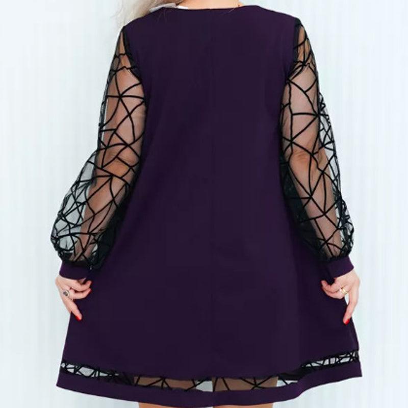 Vestido circular de mosaico para mujeres