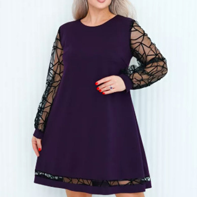 Vestido circular de mosaico para mujeres