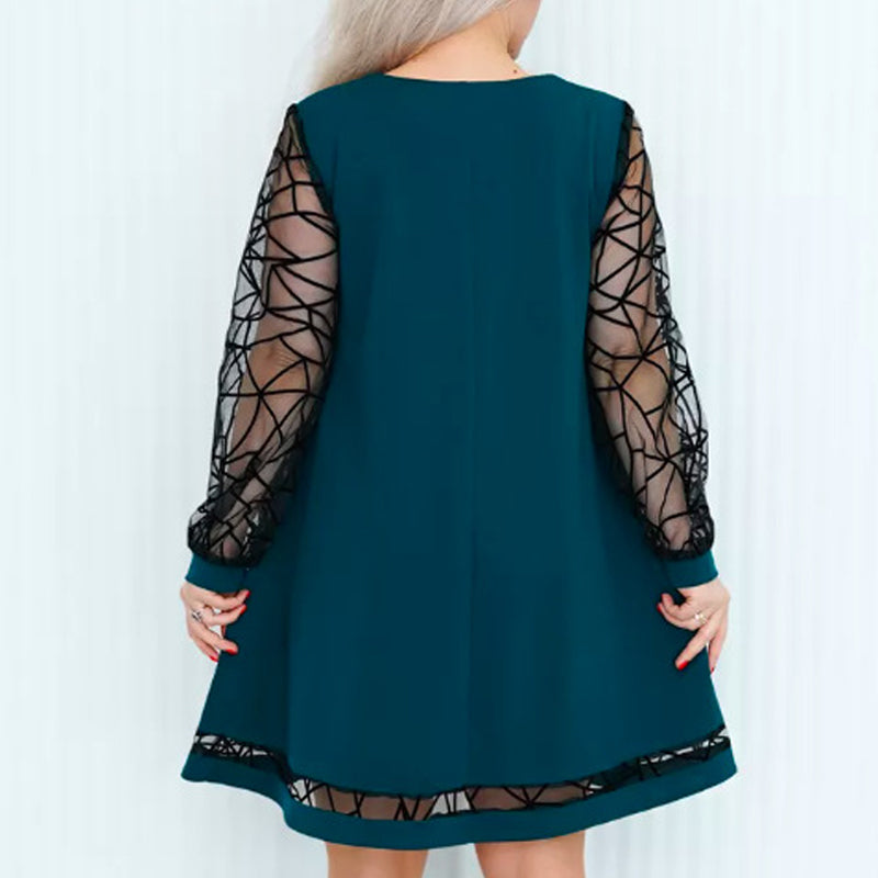 Vestido circular de mosaico para mujeres