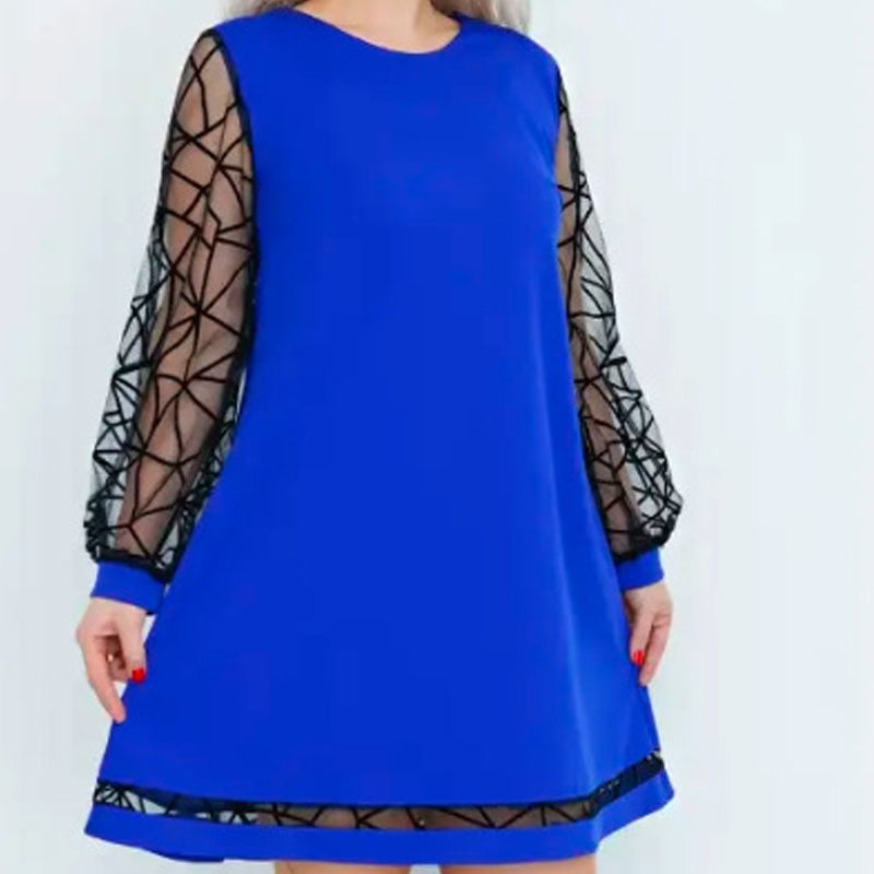 Vestido circular de mosaico para mujeres