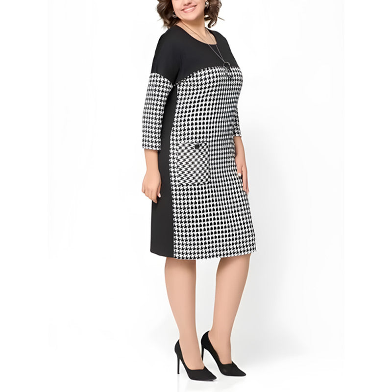 Vestido para mujeres con mangas largas y trabajo de Hahnenstieg