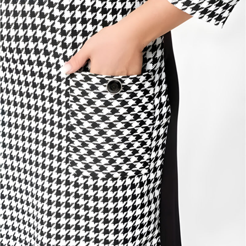 Vestido para mujeres con mangas largas y trabajo de Hahnenstieg