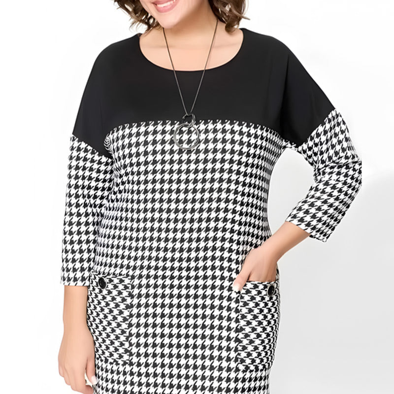 Vestido para mujeres con mangas largas y trabajo de Hahnenstieg
