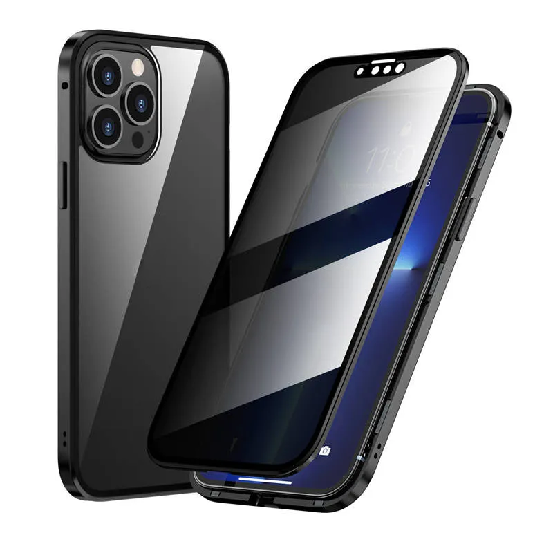 📱 50% RABATT JETZT! ✨Magnetische doppelseitige Telefonhülle aus gehärtetem Glas mit Anti-Peeping-Effekt für die iPhone-Serie 11-16