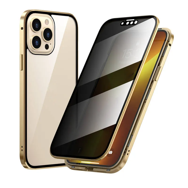 📱 50% RABATT JETZT! ✨Magnetische doppelseitige Telefonhülle aus gehärtetem Glas mit Anti-Peeping-Effekt für die iPhone-Serie 11-16