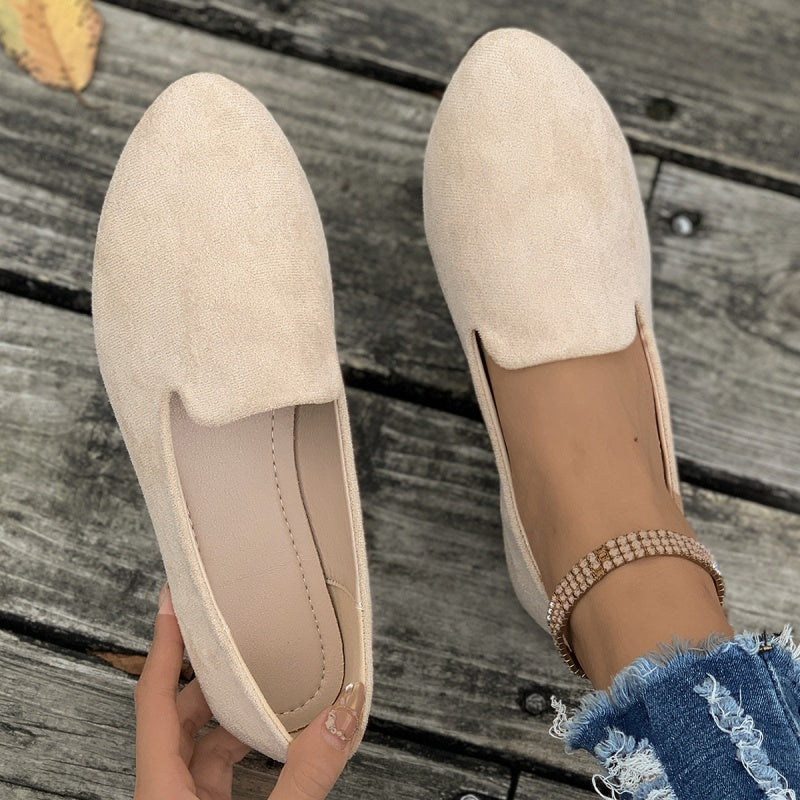 š„Venta calienteš„ Zapatos planos casuales de color liso para mujer.
