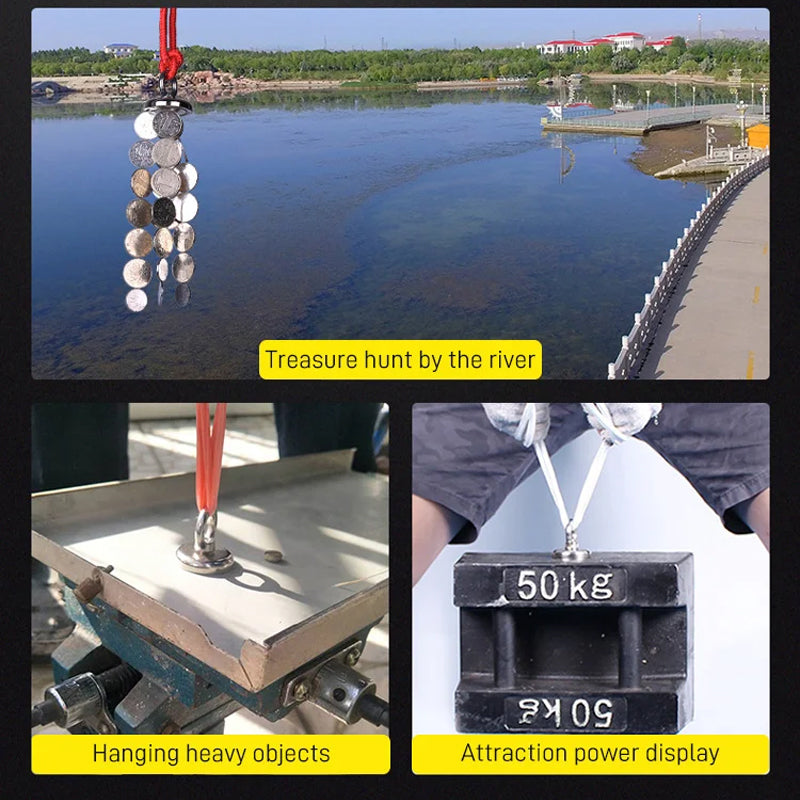 🔥Tiefwasser-Magnetbergung Gold, Silber, Schatz, Münze Magnet Set