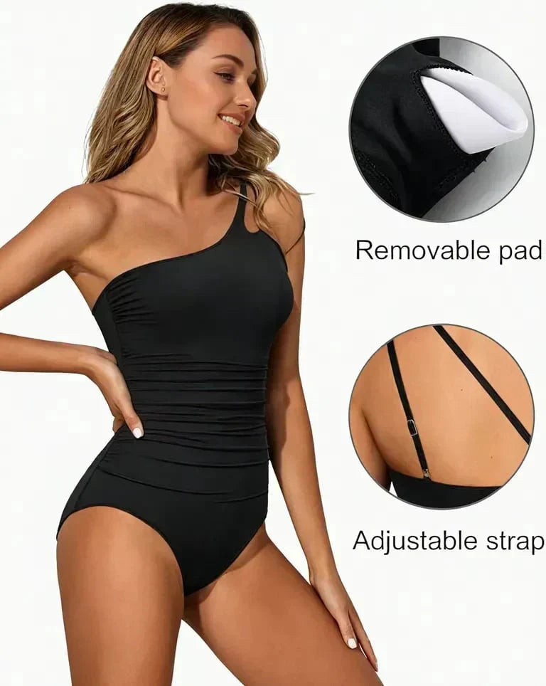🌸🌼Frühjahrsaktion 49% RABATT🧚Einstückiger asymmetrischer Damen-Badeanzug