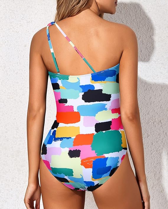 🌸🌼Frühjahrsaktion 49% RABATT🧚Einstückiger asymmetrischer Damen-Badeanzug