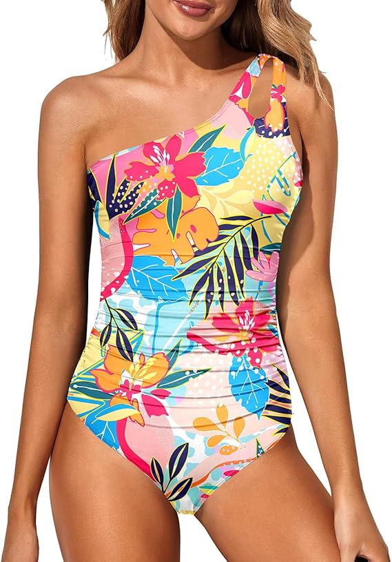 🌸🌼Frühjahrsaktion 49% RABATT🧚Einstückiger asymmetrischer Damen-Badeanzug