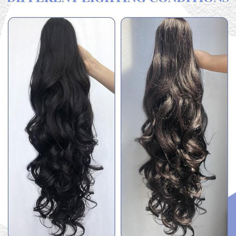 💜 LETZTER TAG DER AKTION – 50 % RABATT 💜 Clip-on-Haarverlängerung für welligen Pferdeschwanz