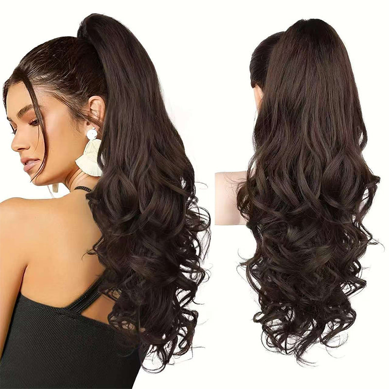💜 LETZTER TAG DER AKTION – 50 % RABATT 💜 Clip-on-Haarverlängerung für welligen Pferdeschwanz