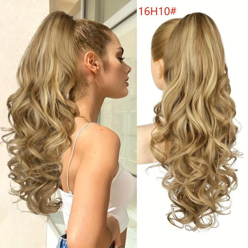 💜 LETZTER TAG DER AKTION – 50 % RABATT 💜 Clip-on-Haarverlängerung für welligen Pferdeschwanz
