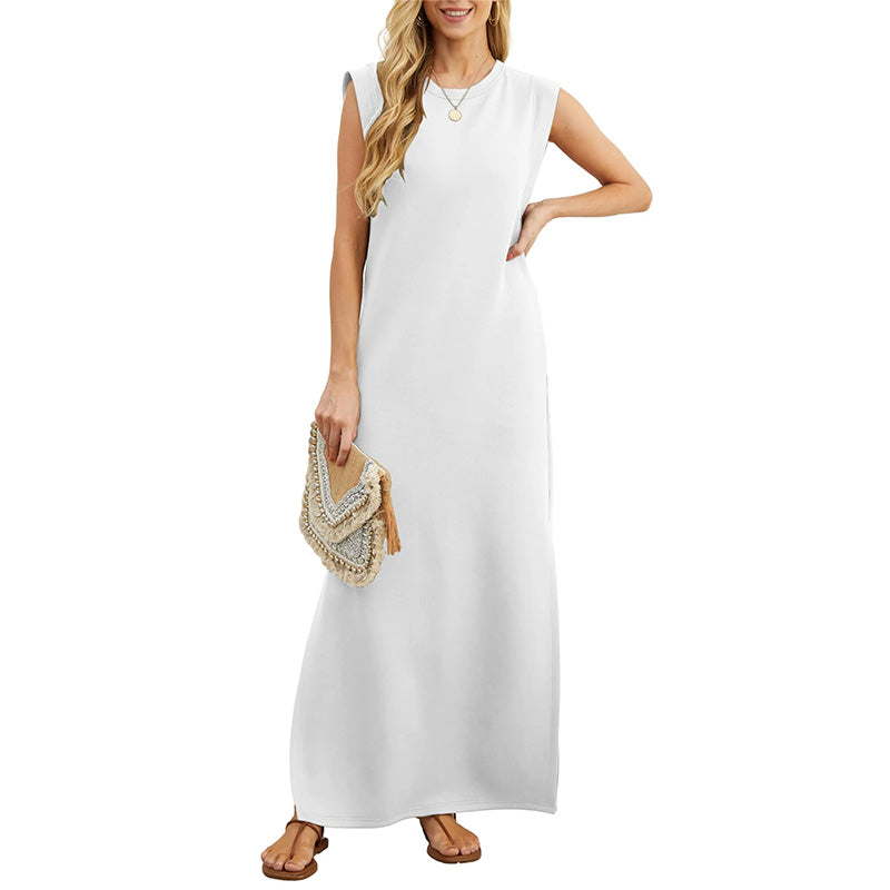 🔥Vestido casual antiarrugas para mujer con dobladillo dividido