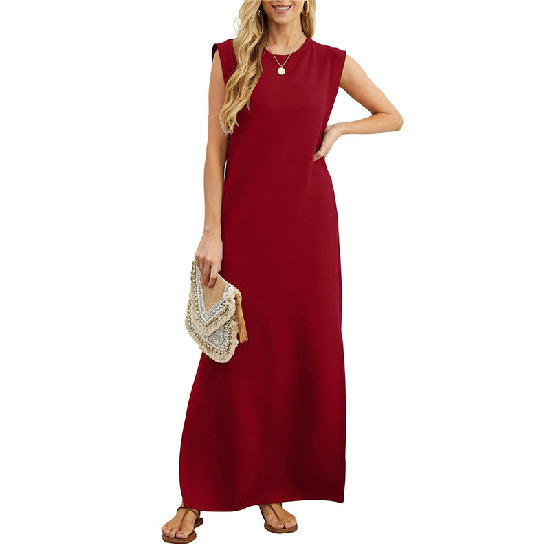 🔥Vestido casual antiarrugas para mujer con dobladillo dividido