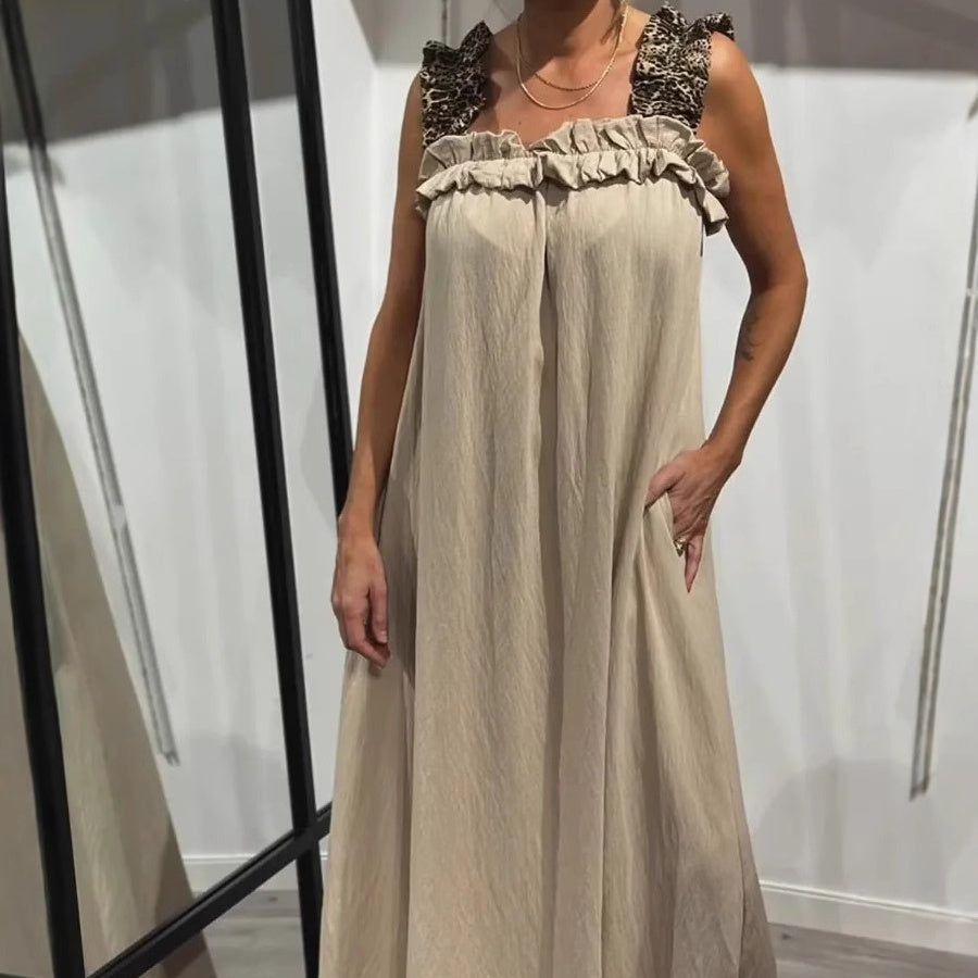💕Vestido largo informal sin mangas con bolsillos para mujer