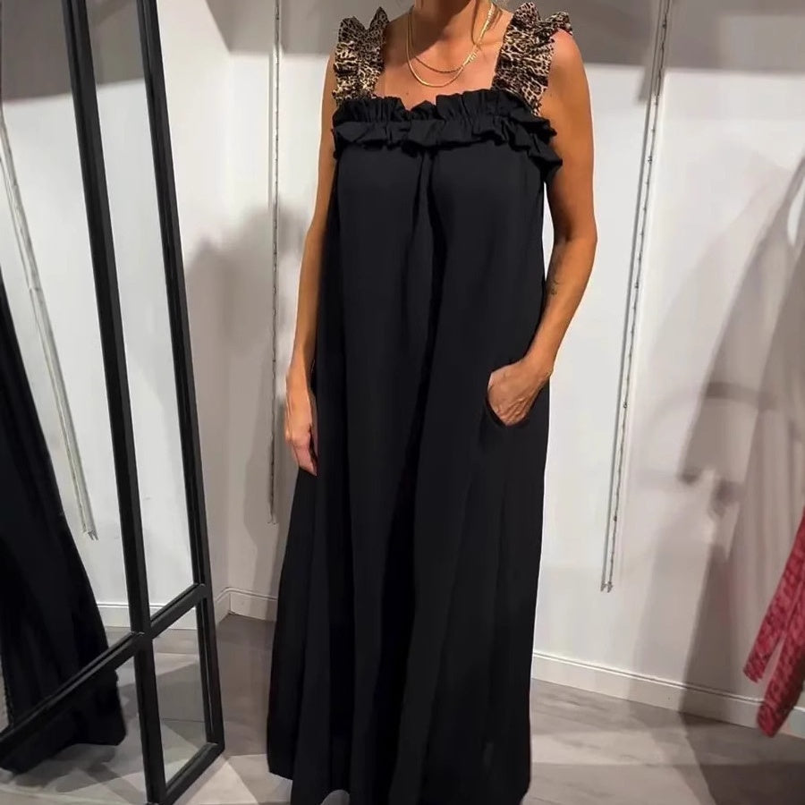 💕Vestido largo informal sin mangas con bolsillos para mujer