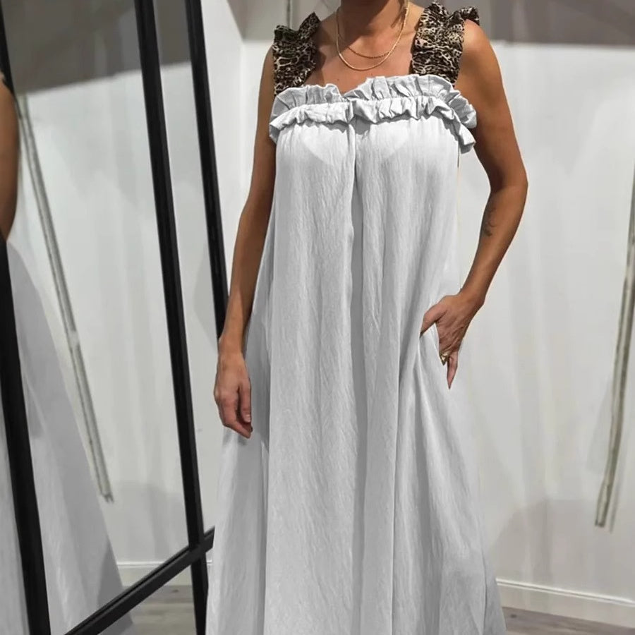 💕Vestido largo informal sin mangas con bolsillos para mujer
