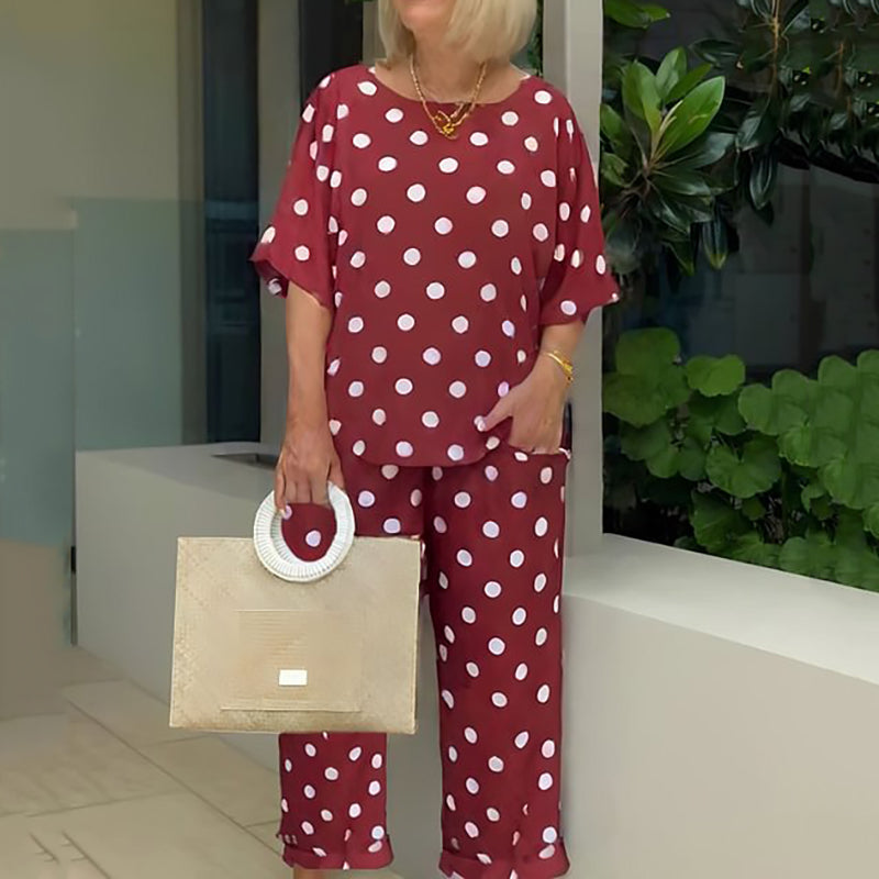 Casual Dos -Part Set con puntos para mujeres