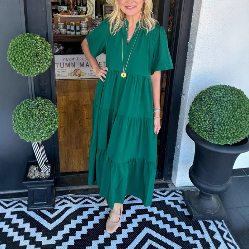 El elegante vestido maxi de las mujeres, elegante