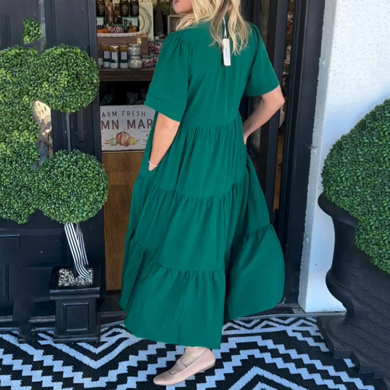 El elegante vestido maxi de las mujeres, elegante