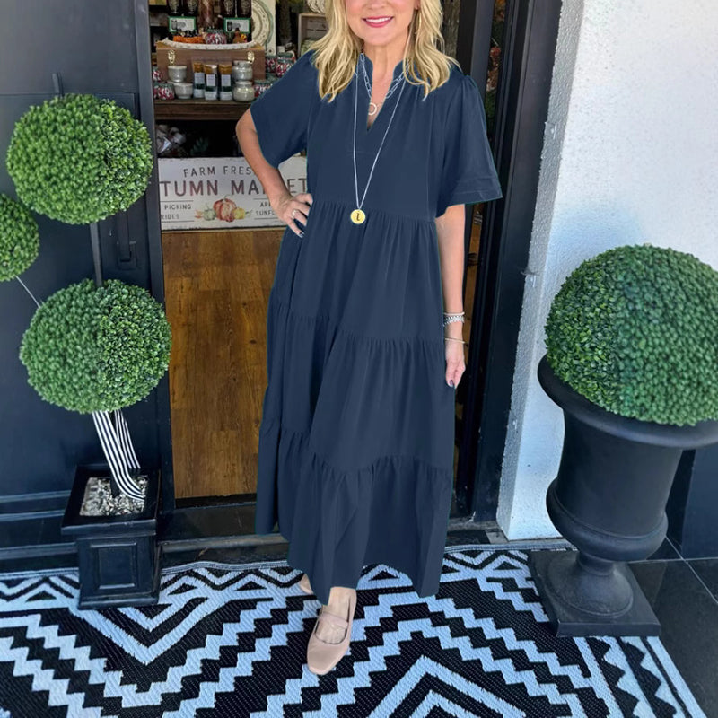 El elegante vestido maxi de las mujeres, elegante