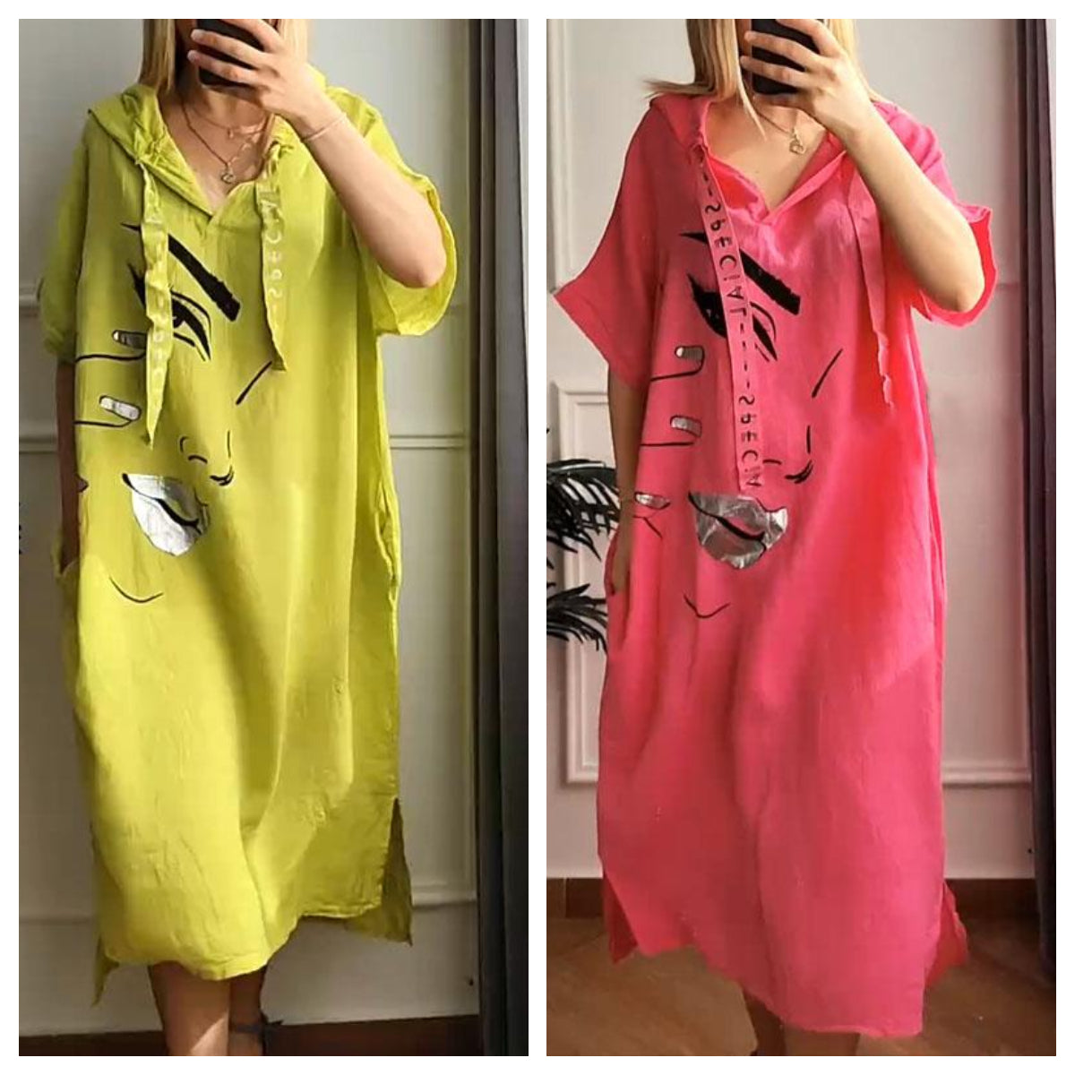 💃50% de descuento💥Un vestido estampado para primavera y verano.