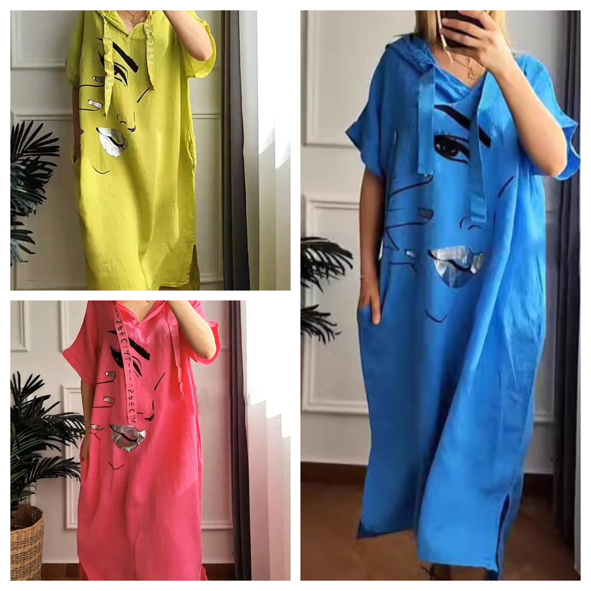 💃50% de descuento💥Un vestido estampado para primavera y verano.