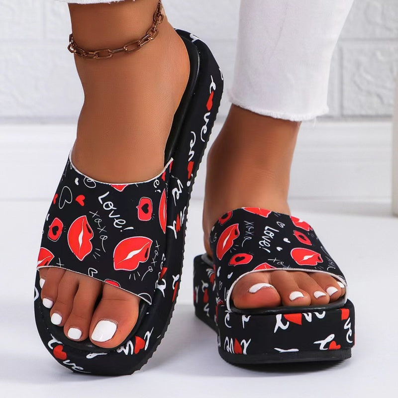🌸✨Pantuflas de plataforma antideslizantes que absorben el sudor.