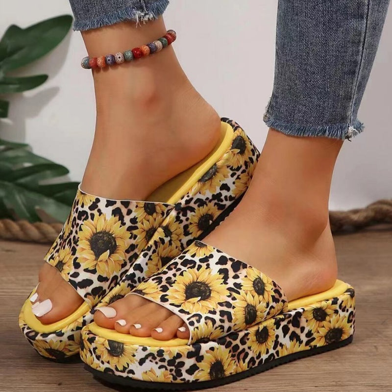 🌸✨Pantuflas de plataforma antideslizantes que absorben el sudor.