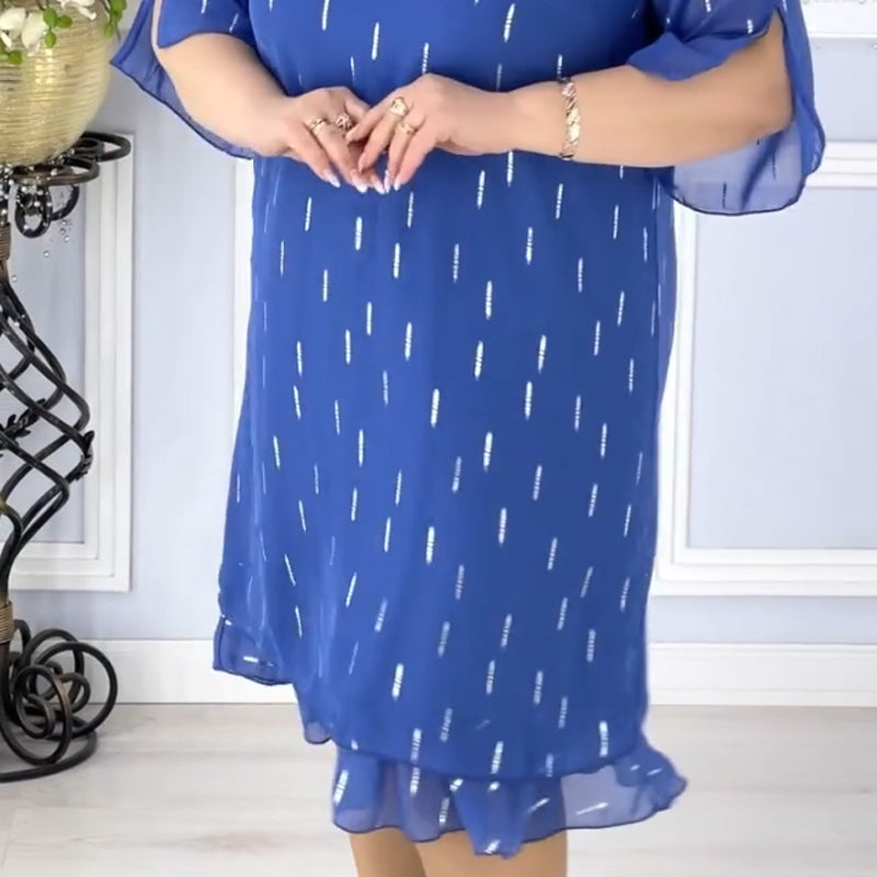 Vestido encantador, de moda, ligero y relajado con estampado