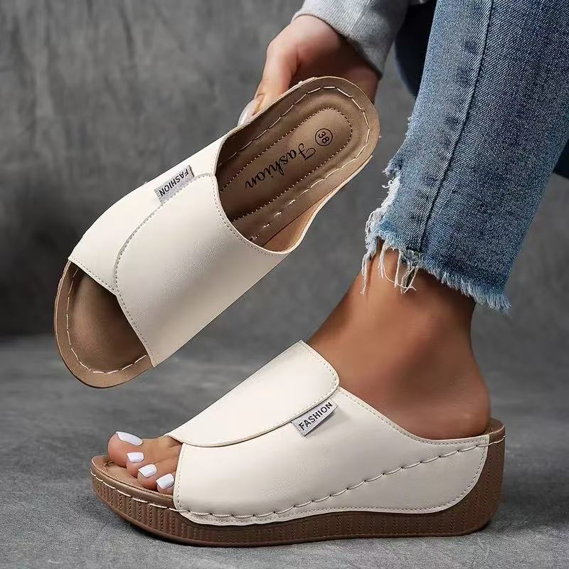 🔥 Venta caliente 2025 🔥Mules de cuña para mujer para el tiempo libre