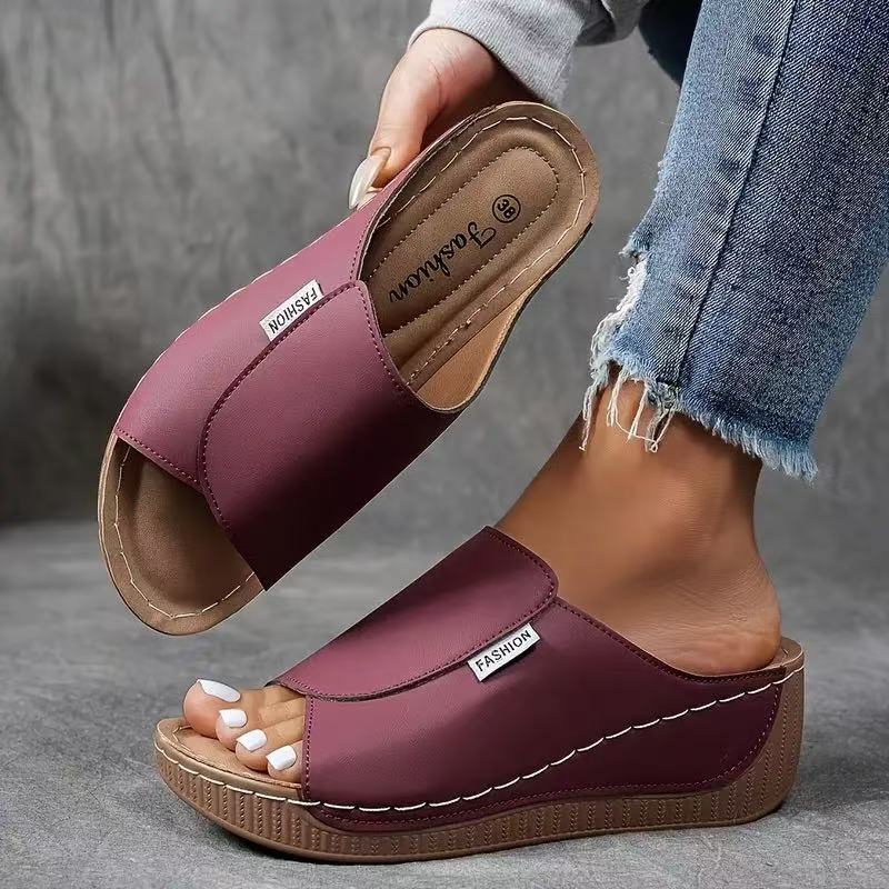 🔥 Venta caliente 2025 🔥Mules de cuña para mujer para el tiempo libre