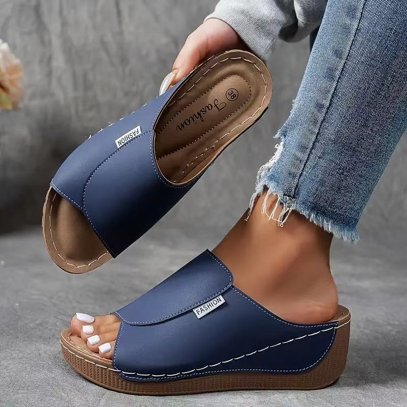 🔥 Venta caliente 2025 🔥Mules de cuña para mujer para el tiempo libre