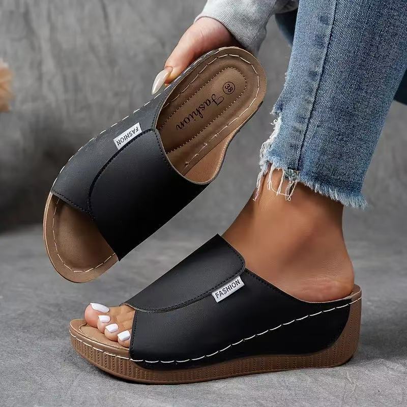 🔥 Venta caliente 2025 🔥Mules de cuña para mujer para el tiempo libre