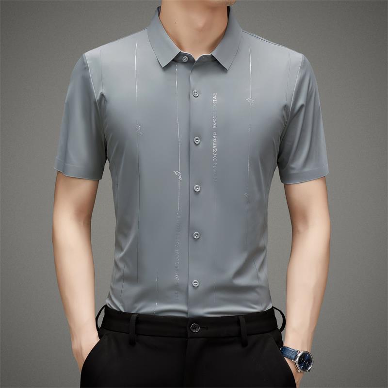 ✨Men's Stretch Anti-Wrinkle Ice Silk Shirt✨
