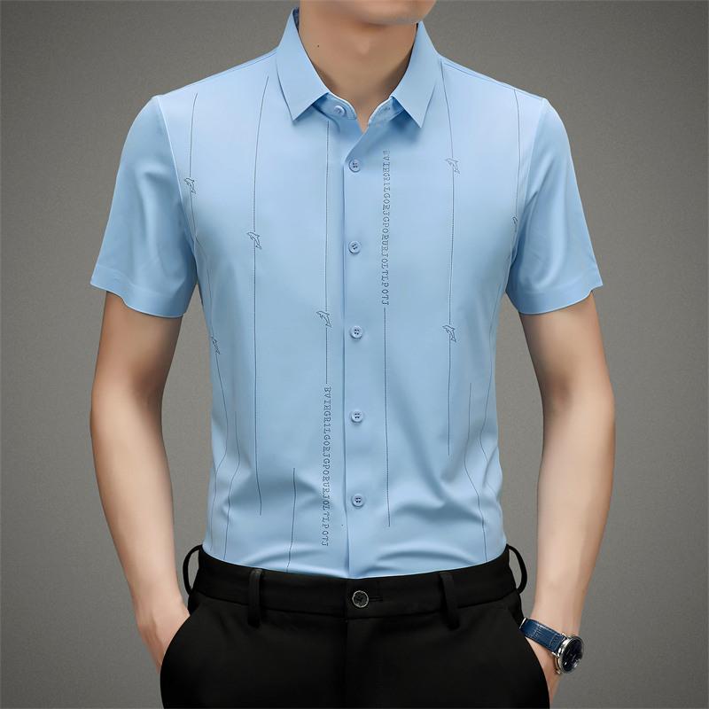 ✨Men's Stretch Anti-Wrinkle Ice Silk Shirt✨