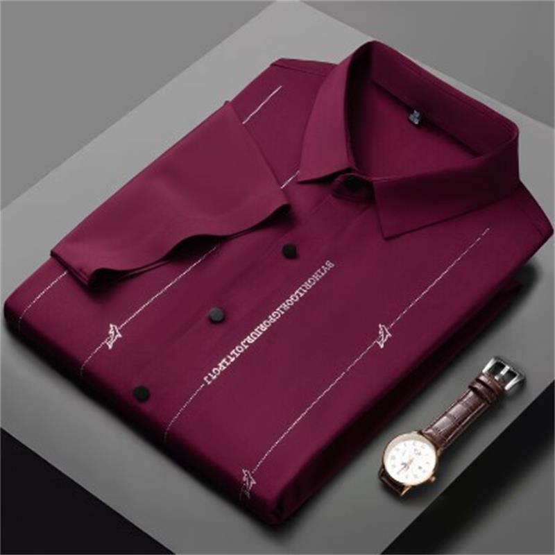 ✨Men's Stretch Anti-Wrinkle Ice Silk Shirt✨