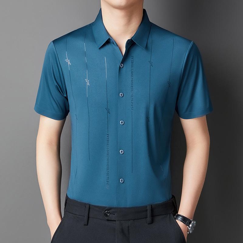 ✨Men's Stretch Anti-Wrinkle Ice Silk Shirt✨