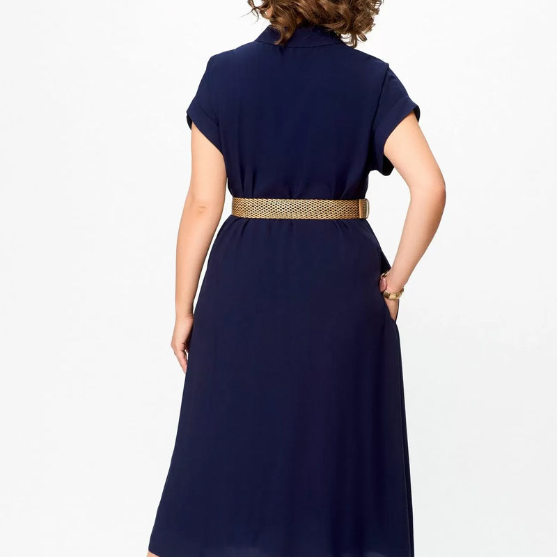 Vestido informal de un solo color para mujeres