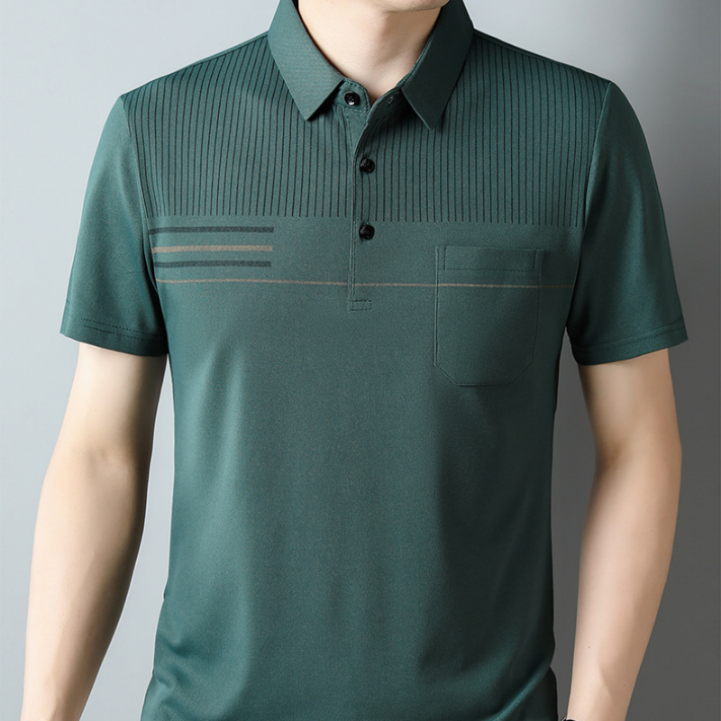 Camiseta delgada, transpirable e informal de manga corta para hombres