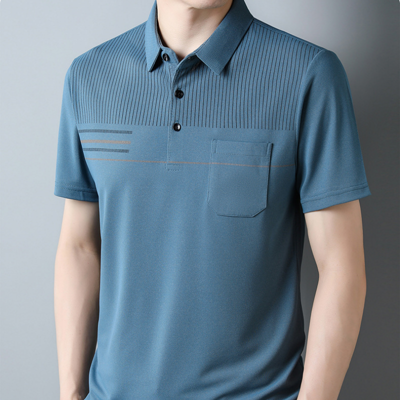 Camiseta delgada, transpirable e informal de manga corta para hombres