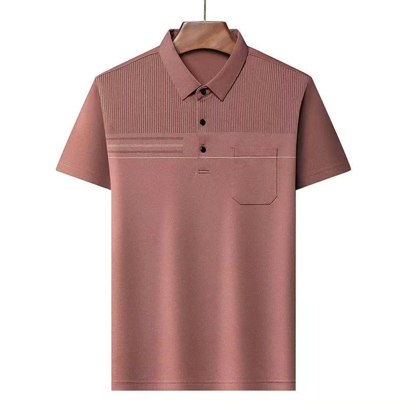Camiseta delgada, transpirable e informal de manga corta para hombres
